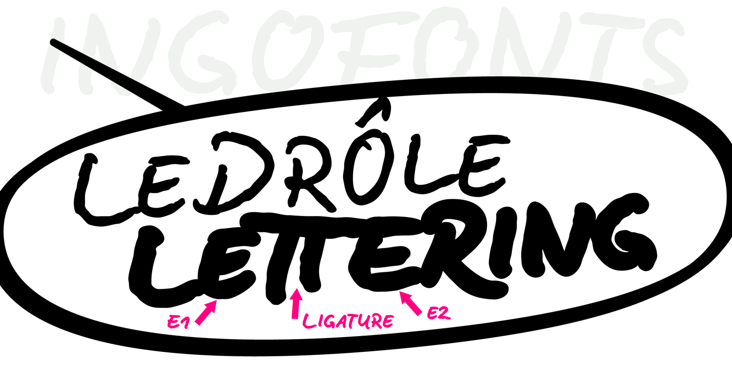 Czcionka LeDrole Lettering Pro